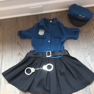 Childrens police woman costume, size 8.